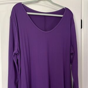 Elegant Purple Women's Midi Dress